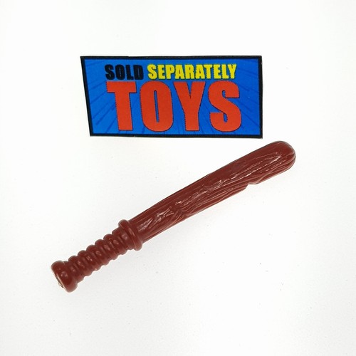 Vtg Dick Tracy & Sam Catchem CLUB stick baseball bat Playmates brown accessory - 第 5/7 張圖片