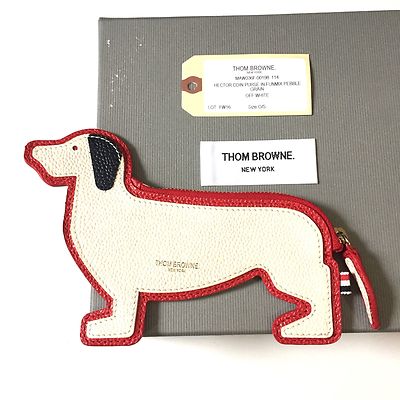 【✨新品タグ付き】オシャレ♡毛皮　ポシェット　色　ライム　フォックス NWT $590 THOM BROWNE Hector Dog Pouch Zip Wallet Funmix