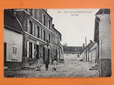 Alte Postkarte 1900 BRAY sur SOMME La POSTE
