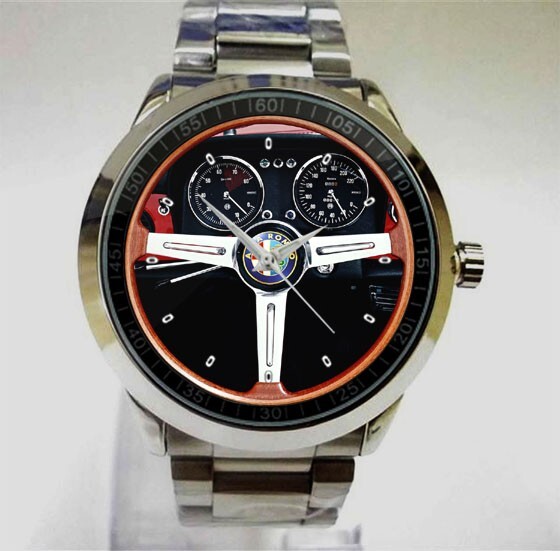Vintage 1967 Alfa Romeo 1750 Spider Veloce Steering Wheel Watch  