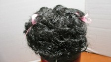 PLAYHOUSE COLLECTION Black VICKIE Curly DOLL WIG Size 7-8" NIB