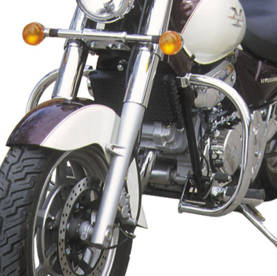 Schutzstange Crash Bar Schutzgehäuse Chrom HYOSUNG AQUILA GV 125/250