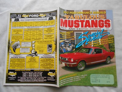 FABULOUS MUSTANGS AND EXOTIC FORDS Magazine-MARCH,1990