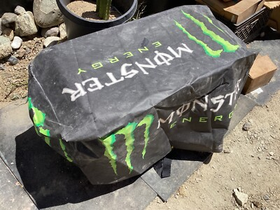 #ad Monster Energy Hay Bale Cover Tuff Block Cover Used Condition Supercross Moto $45.00