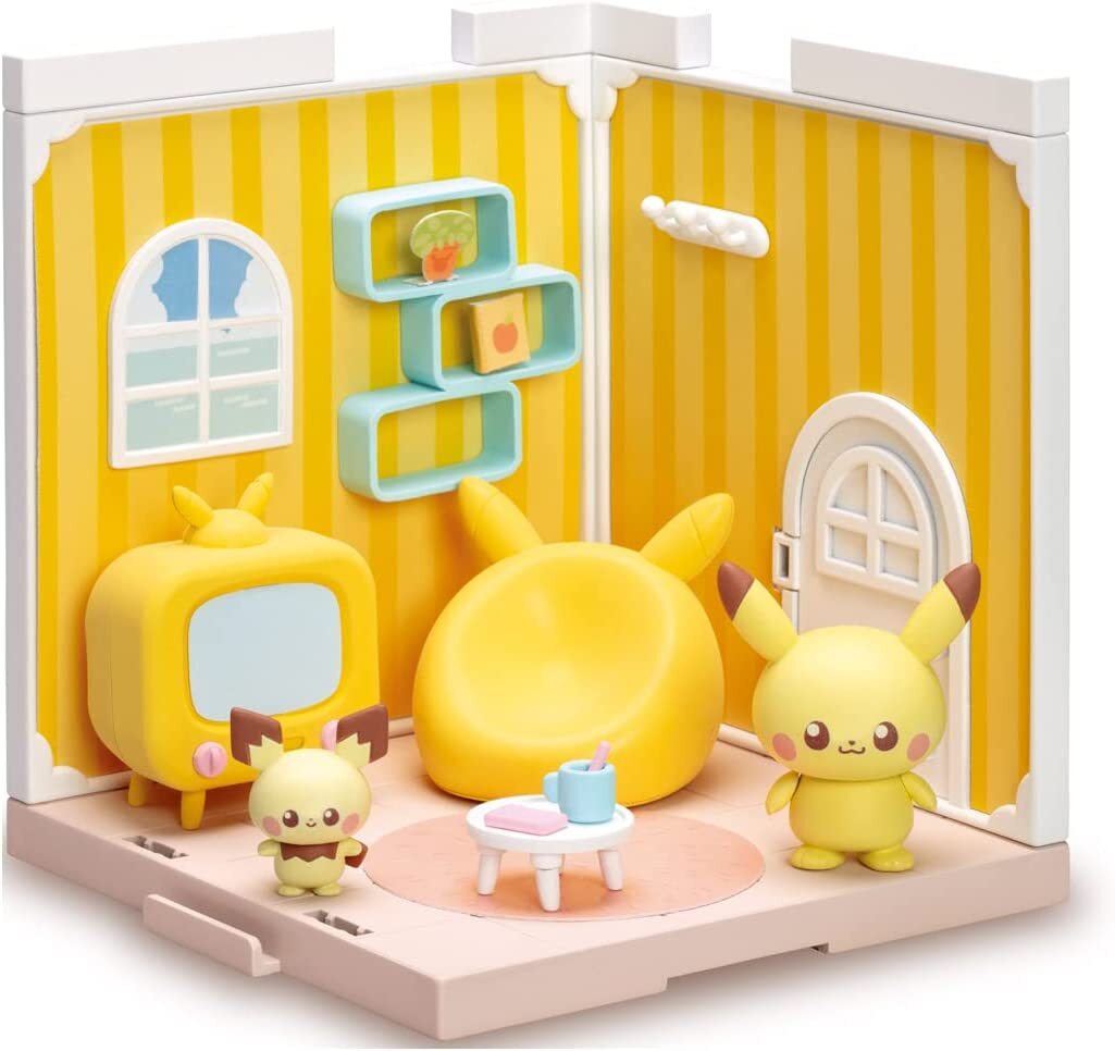 未使用未開封 ピカチュウ pikachu 3点セット ヤミーマート ワンサイズ TAKARA TOMY Pokemon Peaceful Place Pokepiece House Living Pikachu