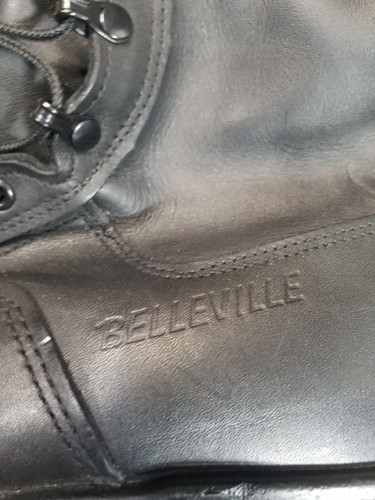 Belleville 880 ST 8 Inch Men Waterproof Black Leather Steel Toe Boots Size 15 - Picture 8 of 12