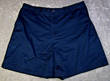 Covington Shorts Men's 42 Blue Navy Cotton Blend Flat Front Dress Pockets Preppy
