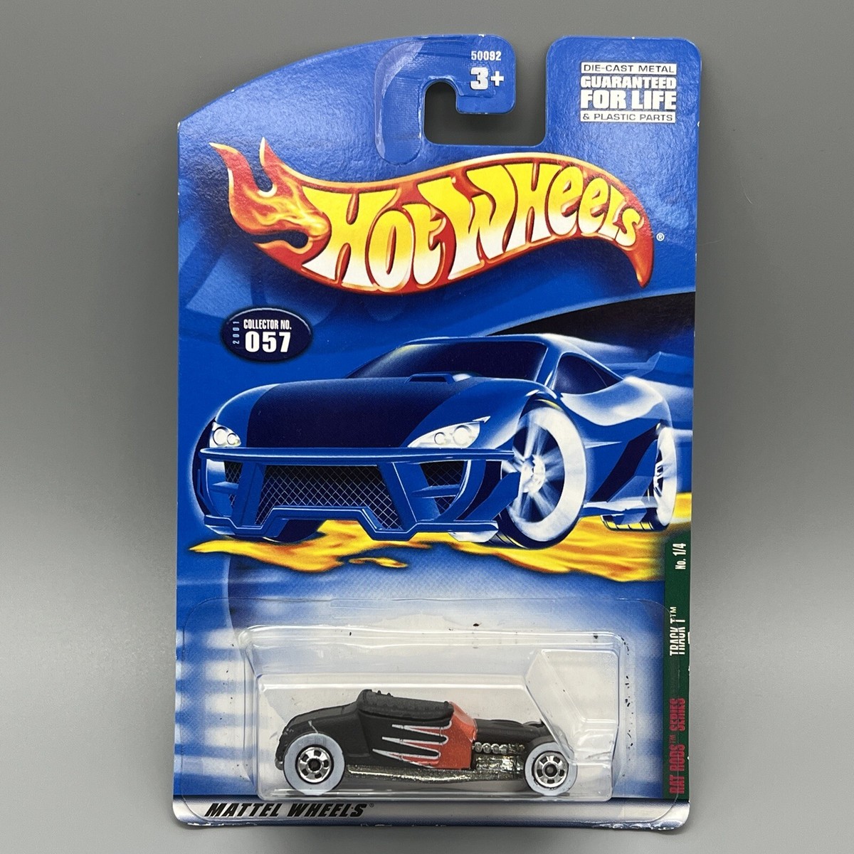 Hot Wheels Rat Rods Series Track T Black/Orange Collector #057