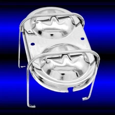 Chrome GM Dual Bail Brake Master Cylinder Cover For Chevy Olds Pontiac