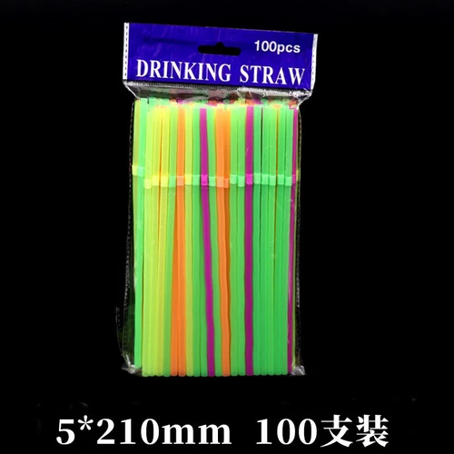 2000,100x Trinkhalme - Strohhalme aus röhrchen - schwarz Bunt 210x5mm - Bild 23 von 37