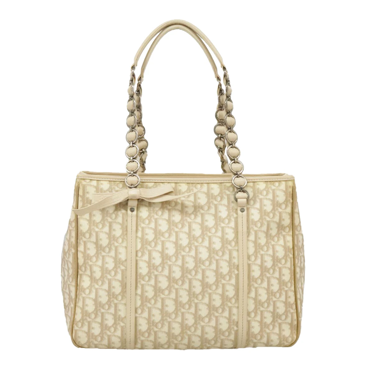 Sac à bandoulière Dior Romantique en toile beige authentique