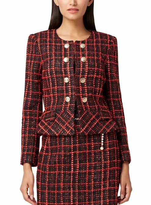 Tahari top peplum jacket