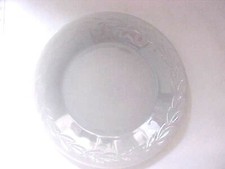 Fire King Oven Ware Gray Luster Laurel Leaf 9" Plate Made In USA Vintage Used