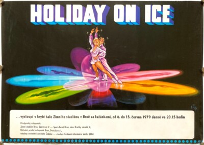 Original Vintage Poster HOLIDAY ON ICE - ICE SHOW - PERFORMANCE - THEATER - 1979