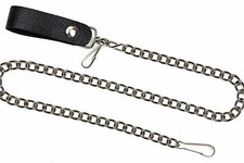 Leather Strap Wallet Chain Regular Heavy-Duty Steel Chain Bikers Punk Skaters