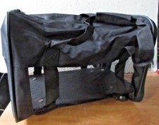 Pet Dog Cat Airline Foldable Carrier with Wheels and Hand Strap