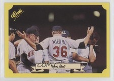 1987 Classic Update Yellow Travel Edition Green Back Joe Niekro #120 7mb