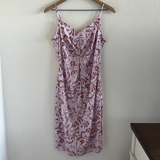 Nine West Floral Artsy Lightweight Midi Dress Y2K Trendy Small