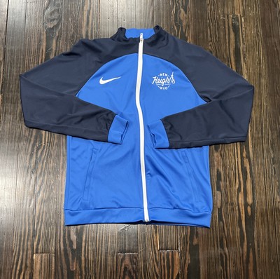 Nike New Heights NYC Full Zip Track Jacket Men s Medium Blue Polyester NEW