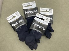 4 Pairs Feetures Elite Cushion No Show Tab Socks Size M Women7-9.5 Men6-8.5