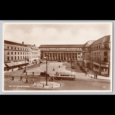 Postcard The City Square Dundee Real Photo Valentine's