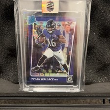 2021 Donruss Optic Tylan Wallace Black Pandora Rated Rookie /25 Ravens