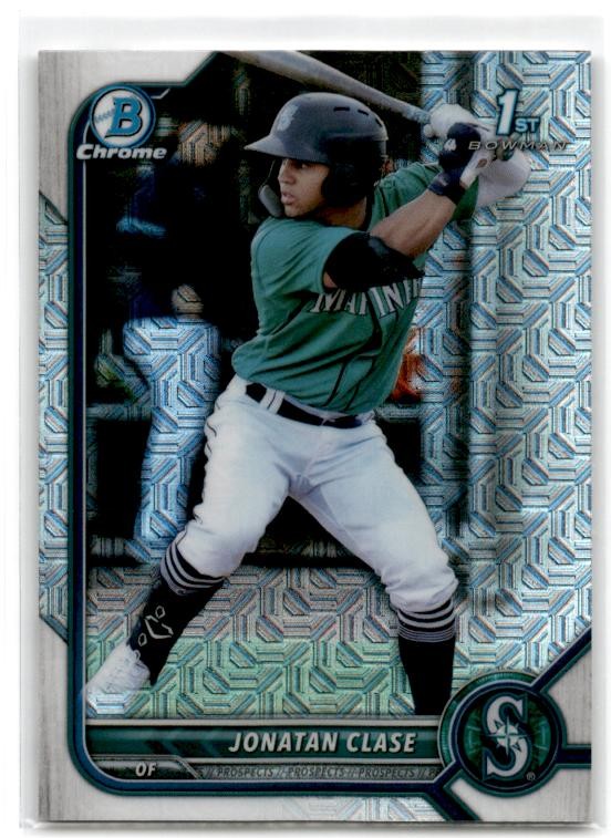 2022 Bowman #BCP-118 Jonatan Clase Mega Box Seattle Mariners