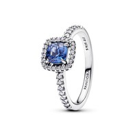 Pandora Timeless Blauer Strahlenkranz Ring Sterling Silber GrößE