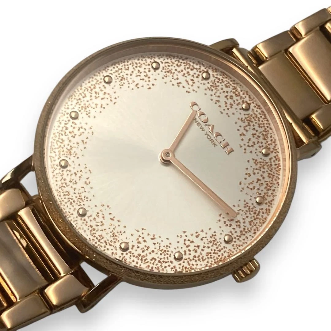 Orologio Coach Donna Oro Rotondo 2 Lancette Quarzo Ottime Condizioni