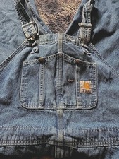Vintage Carhartt Overalls Adult Sz 48x28 / Workwear / Carpenter Jeans Distressed