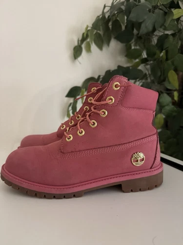 STIVALE TIMBERLAND taglia 6 5 rosa scuro nabuk