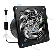 8 inch Exhaust Fan 682CFM 110V Wall Mounted Vent Fans Extractor Ventilation Fan