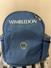 Wimbledon Tennis Backpack Blue All England Lawn Tennis Club Logo