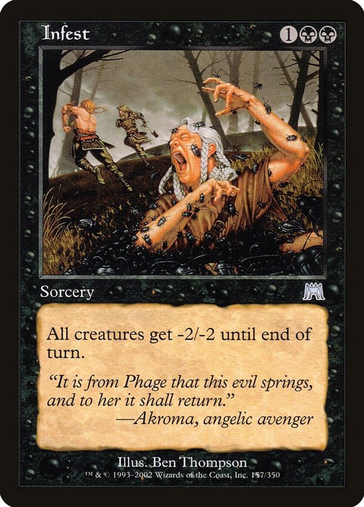 2002 Magic: The Gathering: Onslaught - Infest (#157, U, Near Mint)