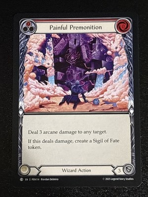 F&B TCG Compendium of Rathe Painful Premonition (Red) PEN114 NM