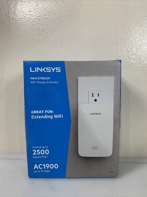 Linksys Max Stream RE7000 Gigabit WIFI Range Extender Repeater AC1900 White