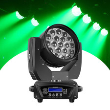 19x20W LED Zoom Moving Head Stage Light RGBW DMX Beam Wash Lighting DJ Show Xmas