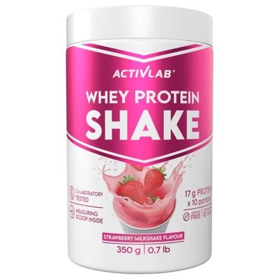 Activlab Strawberry Milkshake Whey Protein Shake, Erdbeer-Milchshake - 350 g