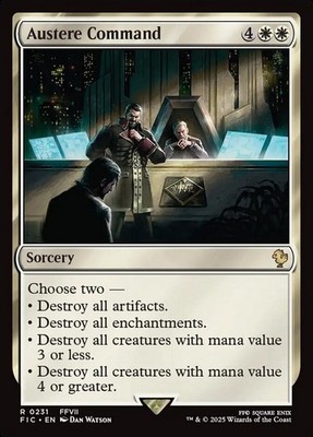 Austere Command 231 - NM - Final Fantasy Commander - MTG