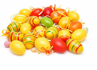 30Er Set Bunte Ostereier Aus Kunststoff Zum AufhäNgen – 6 Cm – Wetterfeste Oster