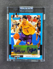 2004-05 Bowman Signature #100 Sasha Vujacic Rookie Autograph /399 RC, LA Lakers