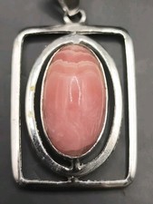 Vintage Silber 835-SP Anhänger Mit Rosenquar...