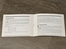 The Three Stooges Instruction Manual Only Nintendo Nes Authentic