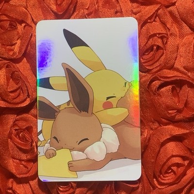 Pikachu Trainer POKÉMON ASH PIKA ACG Holo Girl Anime Card Eevee
