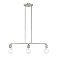 Livex Lighting - Lansdale - 3 Light Linear Chandelier In Transitional
