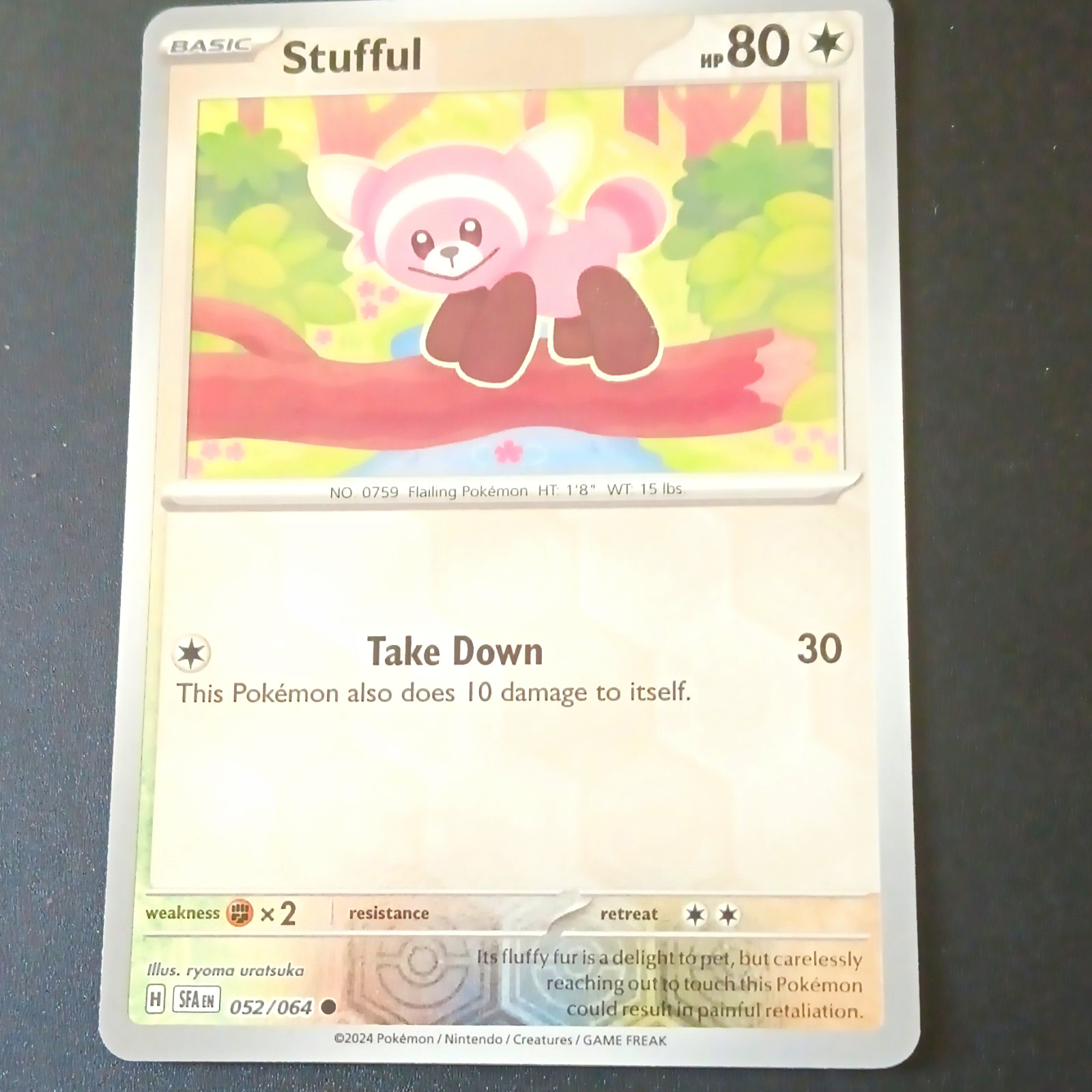 Nintendo Pokemon TCG Stufful & Bewear 2-Card Lot EN Regular 052/064 112/132