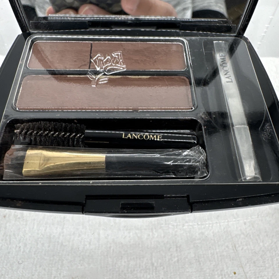 Lancôme Brow Expert Powder Pomade Duo Auburn Discontinued RARE W/brushes&tweezer - Image 3 of 4
