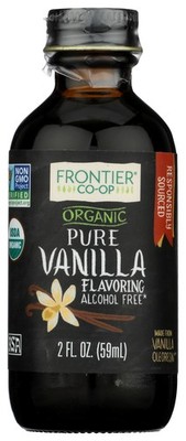 Frontier -Op Co-Op Organic Pure Vanilla Flavoring 2 Fl Oz Alcohol Free