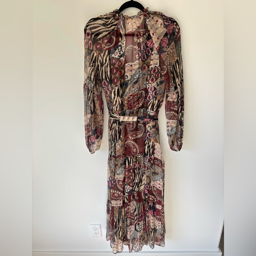 Veronica Beard Isra Multicolor Patchwork Print 10… - image 13