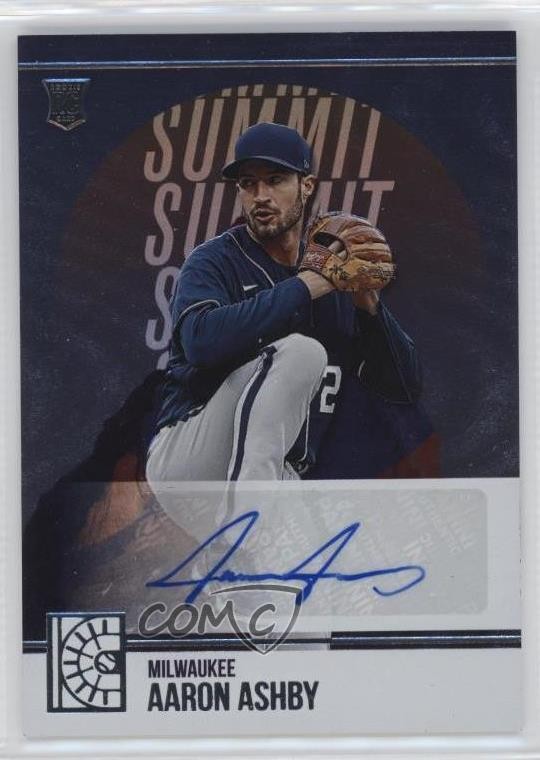 2022 Panini Capstone Summit Signatures Aaron Ashby #SS-AA Rookie Auto RC qf6